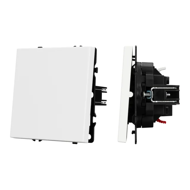 ARL NOBE Выключатель проходной 1 кл софт-тач белый кварц SWT-MKP1-SFPL-WH (250V, 10A) (Arlight, -), артикул 054235(1)