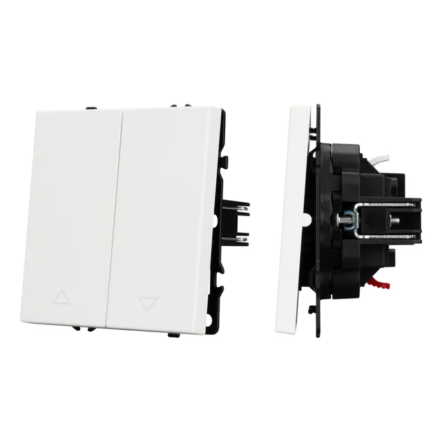 Механизм выключателя управления шторами SWT-NOBE-MKR2-SFPL-WH (230V, 10A) (Arlight, Белый кварц), артикул 054241