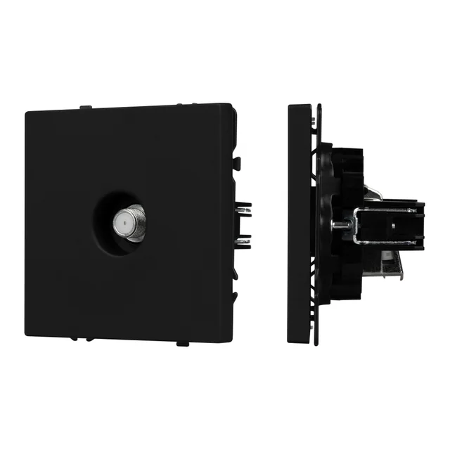 Механизм спутниковой розетки SCT-NOBE-MST1-SFPL-BK (SAT) (Arlight, Черный оникс), артикул 054297