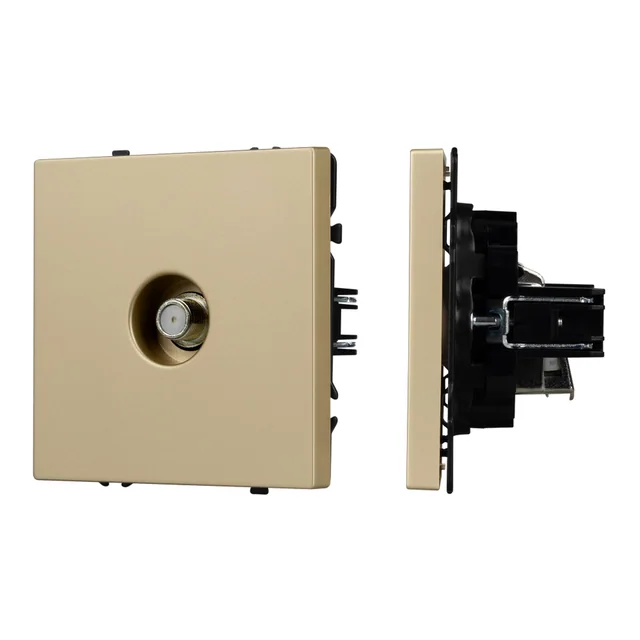 Механизм спутниковой розетки SCT-NOBE-MST1-SFPL-GD (SAT) (Arlight, Золотой песок), артикул 054298