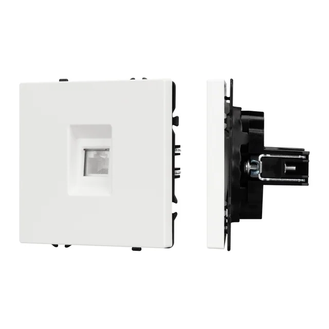 Механизм компьютерной розетки SCT-NOBE-MPC1-SFPL-WH (RJ-45, CAT6) (Arlight, Белый кварц), артикул 054304