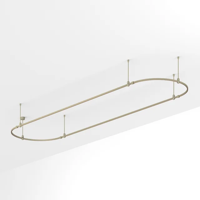 Основание ART-APRIORI-OVAL-ROD-400-4000x1000 (OG) (Arlight, IP20 Металл, 3 года), артикул 054404