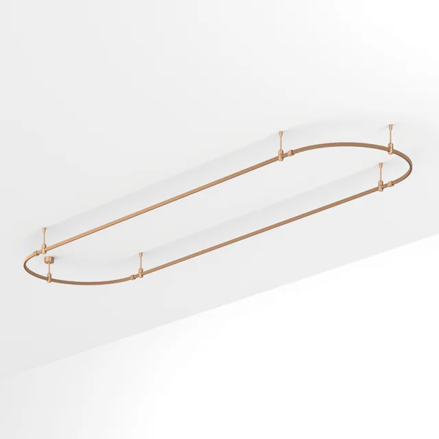 Основание ART-APRIORI-OVAL-ROD-200-4000x1000 (GD) (Arlight, IP20 Металл, 3 года), артикул 054527