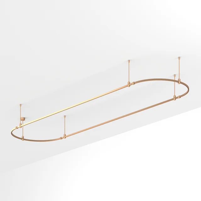 Основание ART-APRIORI-OVAL-ROD-400-4000x1000 (GD) (Arlight, IP20 Металл, 3 года), артикул 054529