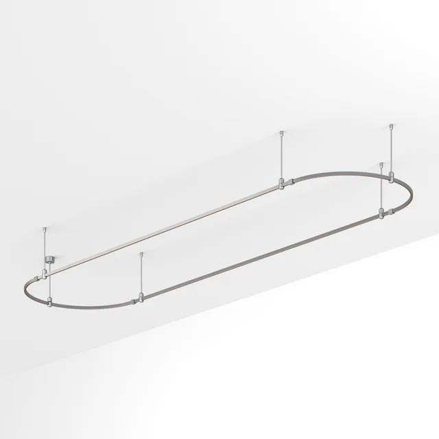 Основание ART-APRIORI-OVAL-ROD-400-4000x1000 (TN) (Arlight, IP20 Металл, 3 года), артикул 054530