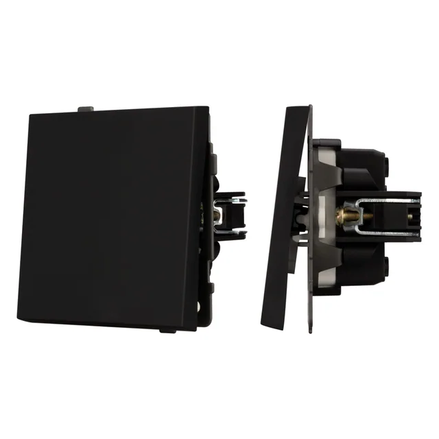 Механизм звонкового выключателя SWT-TENDO-MKR1-SFPL-BK (230V, 10A) (Arlight, Матовый черный), артикул 054587