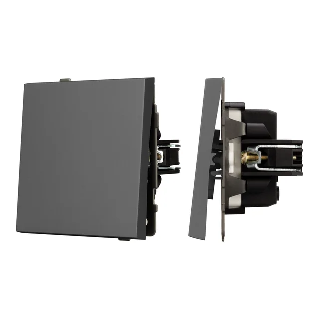 Механизм звонкового выключателя SWT-TENDO-MKR1-SFPL-GR (230V, 10A) (Arlight, Матовый графитовый), артикул 054589