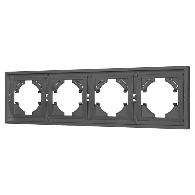 Рамка пластиковая FRM-TENDO-SFPL-4-GR (Arlight, Матовый графитовый), артикул 054655