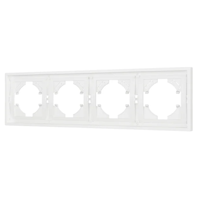 Рамка пластиковая FRM-TENDO-SFPL-4-WH (Arlight, Матовый белый), артикул 054656