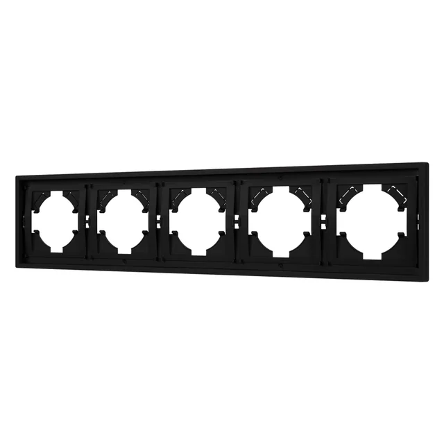 Рамка пластиковая FRM-TENDO-SFPL-5-BK (Arlight, Матовый черный), артикул 054657