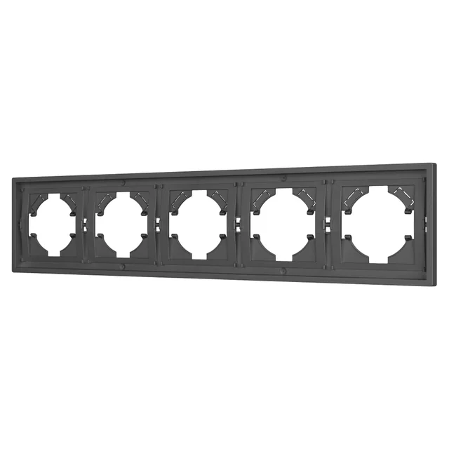 Рамка пластиковая FRM-TENDO-SFPL-5-GR (Arlight, Матовый графитовый), артикул 054659