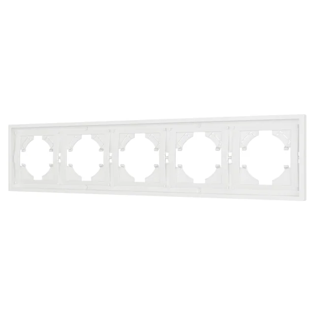 Рамка пластиковая FRM-TENDO-SFPL-5-WH (Arlight, Матовый белый), артикул 054660