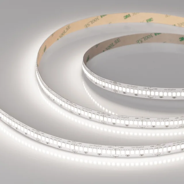 Лента ULTRA-A288-10mm 24V Day5000 (17 W/m, IP20, 5m) (Arlight, высок.эфф.200 лм/Вт), артикул 054929