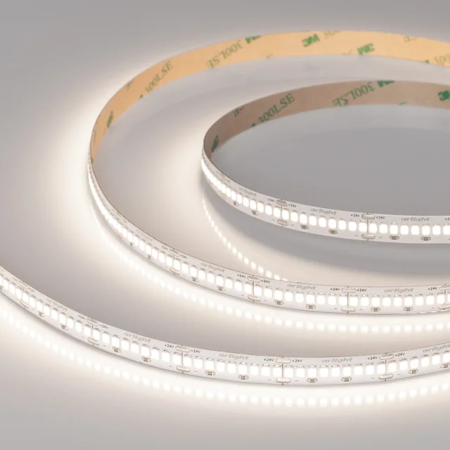 Лента ULTRA-A288-10mm 24V Day4000 (17 W/m, IP20, 5m) (Arlight, высок.эфф.200 лм/Вт), артикул 054930