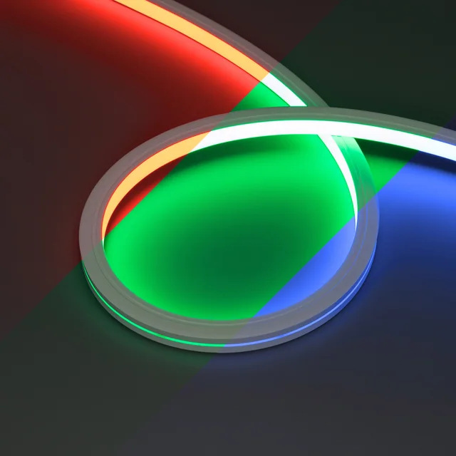 Лента герметичная MOONLIGHT-PRO-TOP-X360-16x16mm 24V RGB (12 W/m, IP67, 10m, wire x2) (Arlight, Вывод боковой, 5 лет), артикул 054975