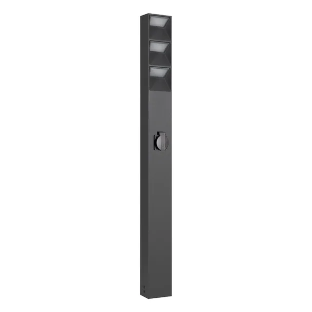 Светильник LGD-TILLIS-BOLL-SOCKET-H900-12W Warm3000 (GR, 92 deg, 230V) (Arlight, IP54 Металл, 3 года), артикул 055038