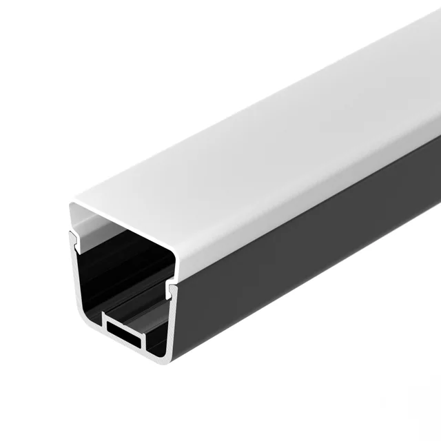 Профиль с экраном LINE-D-3734-2000 TETRA BLACK+OPAL (Arlight, Алюминий), артикул 055072