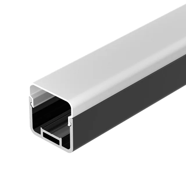 Профиль с экраном LINE-D-3030-2000 SQUARE BLACK+OPAL (Arlight, Алюминий), артикул 055073