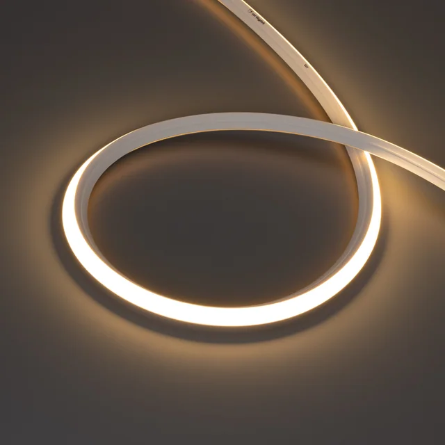 Лента герметичная MOONLIGHT-3D-X544-10x10mm 24V Warm3000 (8 W/m, IP67, 5m, wire x1) (Arlight, Вывод боковой, 5 лет), артикул 055190