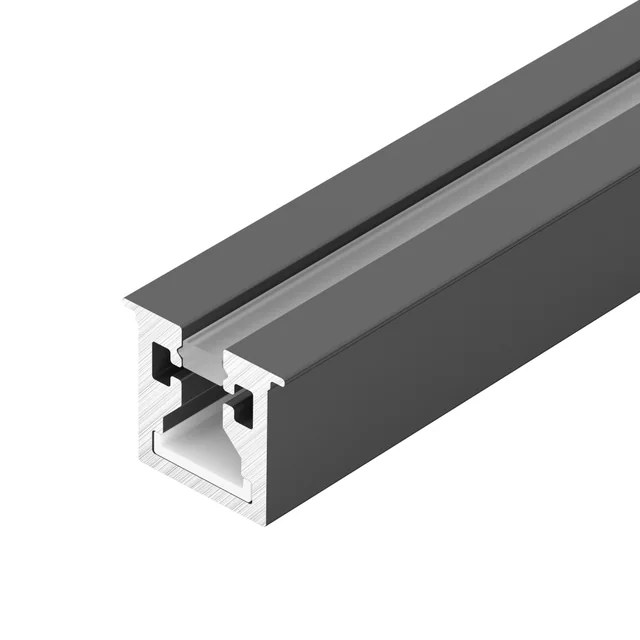 Профиль с экраном SL-MINI-3-H10-F12-2000 IRON GREY (Arlight, Алюминий+пластик), артикул 055322