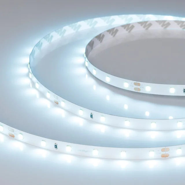 Лента RT-A60-8mm 24V Ice Blue (4.8 W/m, IP20, 5m) (Arlight, -), артикул 055376