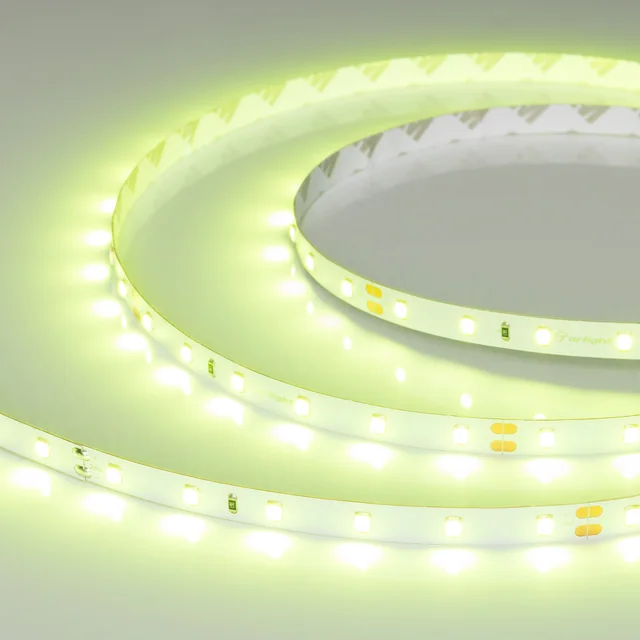 Лента RT-A60-8mm 24V Spring Green (4.8 W/m, IP20, 5m) (Arlight, -), артикул 055382