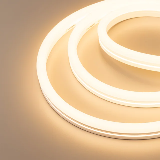 Лента герметичная MOONLIGHT-SIDE-X336-12x24mm 230V Warm2400 (11 W/m, IP65, 50m, wire x1) (Arlight, Грибовидная форма), артикул 055521