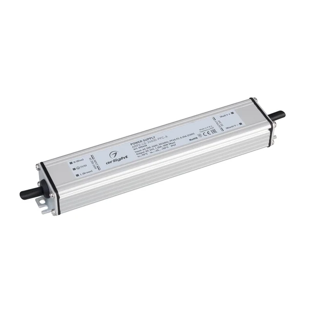Блок питания ARPV-LG-24030-PFC-A (24V, 1.25A, 30W) (Arlight, IP67 Металл, 5 лет), артикул 055648