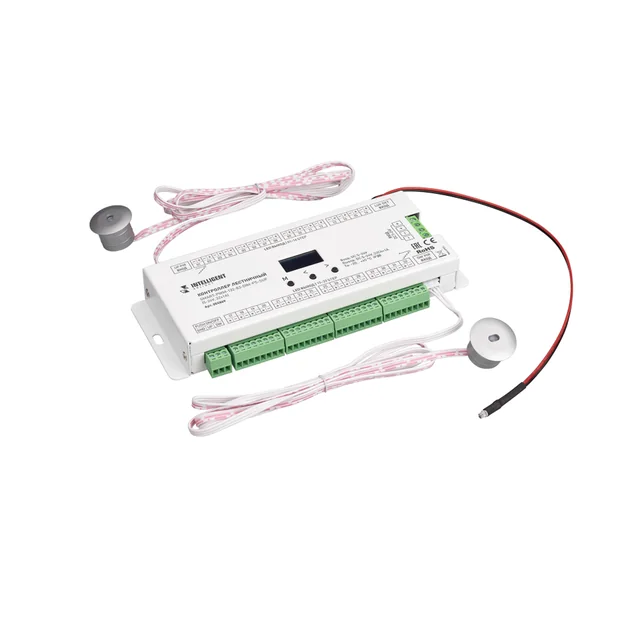 INTELLIGENT ARLIGHT Контроллер лестничный SMART-PWM-132-83-DIM-PS-SUF (5-24V, 32x1A) (IARL, IP20 Металл, 5 лет), артикул 055869