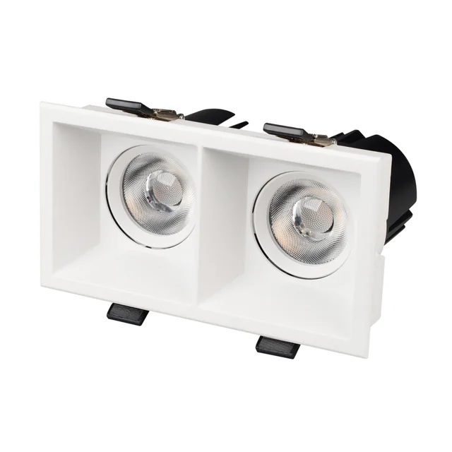 Светильник MS-FLOW-BUILT-S157x85-2x12W Warm3000 (WH, 55 deg, 230V) (Arlight, IP20 Металл, 5 лет), артикул 055920