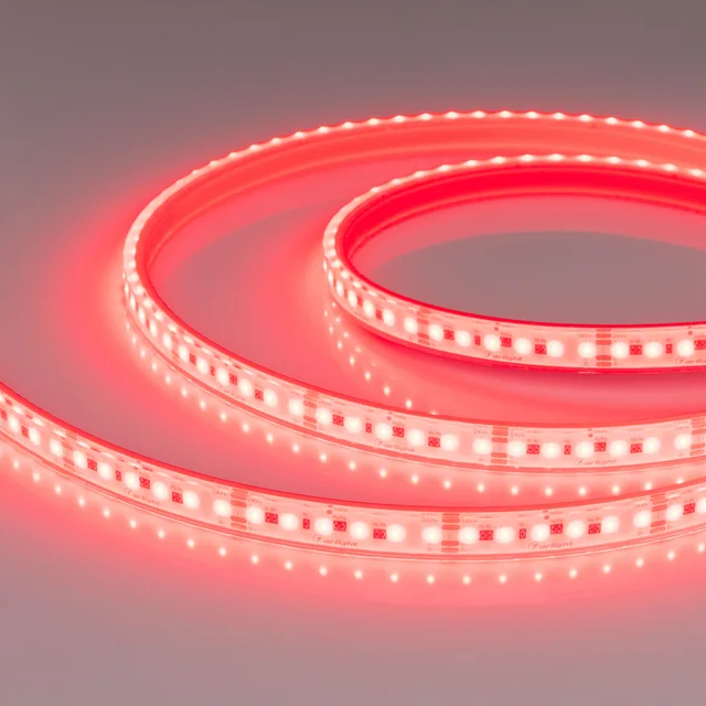Лента герметичная DOT-PFS-X120-12mm 24V RGB (14 W/m, IP68, 5m) (Arlight, 5 лет), артикул 058096
