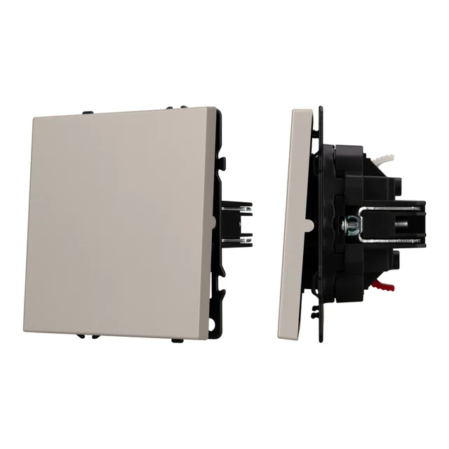 ARL NOBE Выключатель 1 кл софт-тач кашемир SWT-MK01-SFPL-CA (250V, 10A) (Arlight, -), артикул 059426(1)