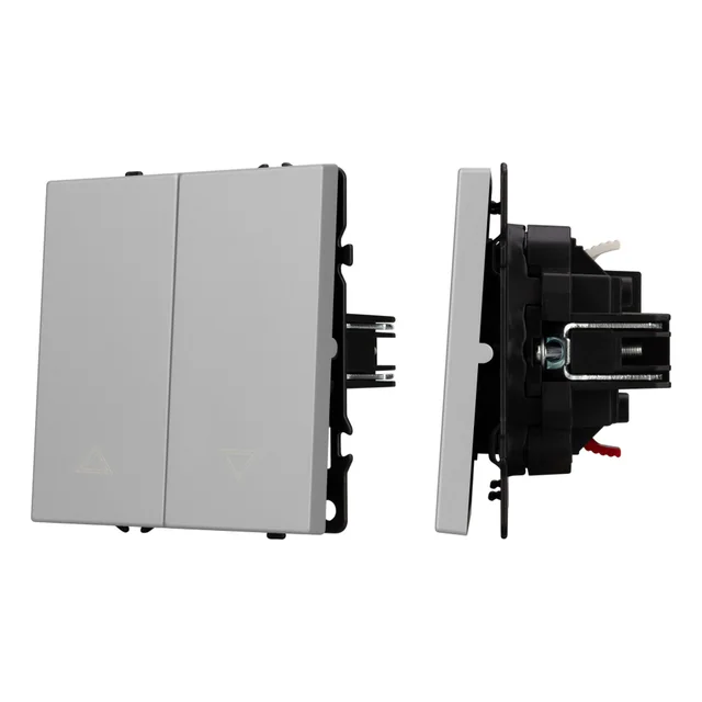 Механизм выключателя управления шторами SWT-NOBE-MKR2-SFPL-IS (230V, 10A) (Arlight, Никель), артикул 059435