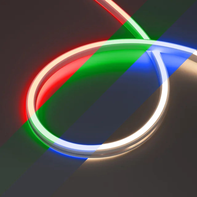 Лента герметичная WAVE-SIDE-DOUBLE-BA168-16x15mm 24V RGBW-Day (15 W/m, IP67, 5m, wire x1) (Arlight, Вывод боковой, 5 лет), артикул 059737