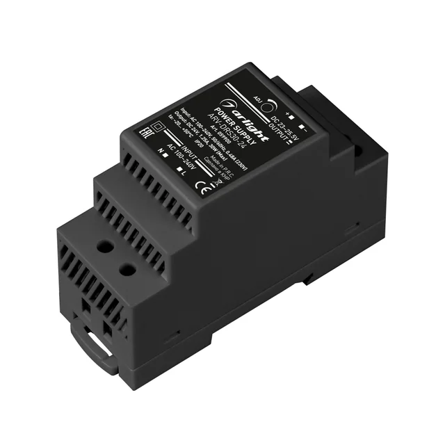Блок питания ARV-DRS-36-24 (24V, 1.5A, 36W) (Arlight, IP20 DIN-рейка 5 лет), артикул 059900
