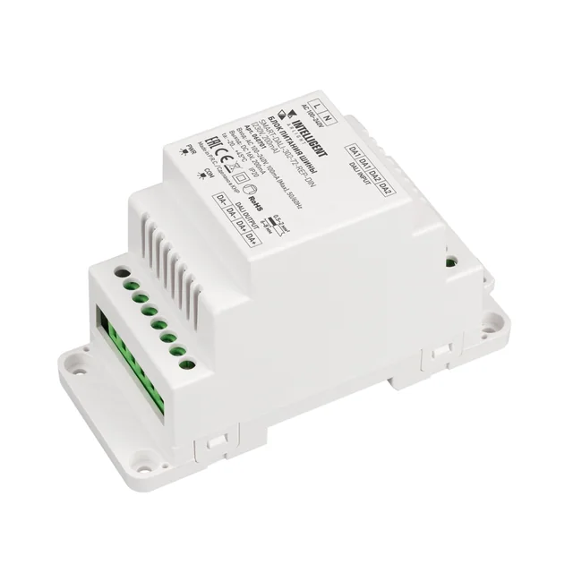 INTELLIGENT ARLIGHT Блок питания шины SMART-DALI-302-72-REP-DIN (230V, 200mA) (IARL, IP20 Пластик, 5 лет), артикул 060701
