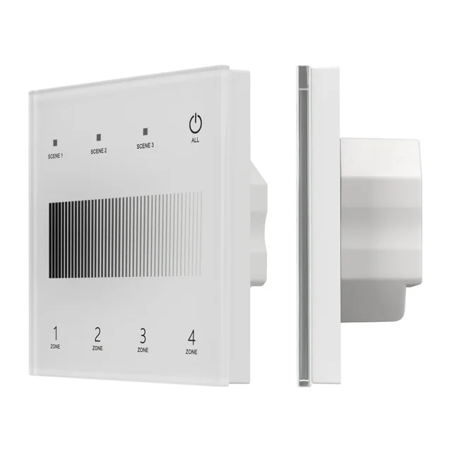 INTELLIGENT ARLIGHT Сенсорная панель SMART-DALI-301-11-4G-3SC-DT6 Белая (230V, встраиваемая, 2.4G) (IARL, IP20 Пластик, 5 лет), артикул 060790