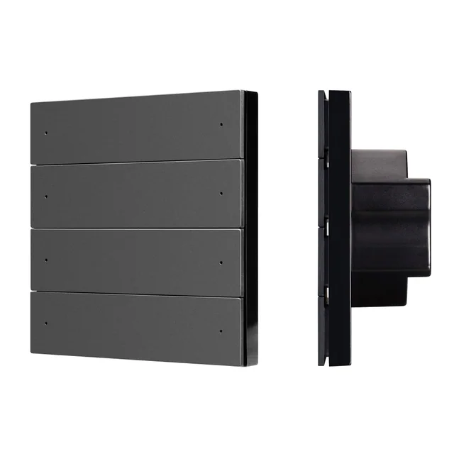 INTELLIGENT ARLIGHT Кнопочная панель SMART DALI-301-22-8K-D2-IN Black (BUS, Frameless) (IARL, IP20 Пластик, 5 лет), артикул 060974
