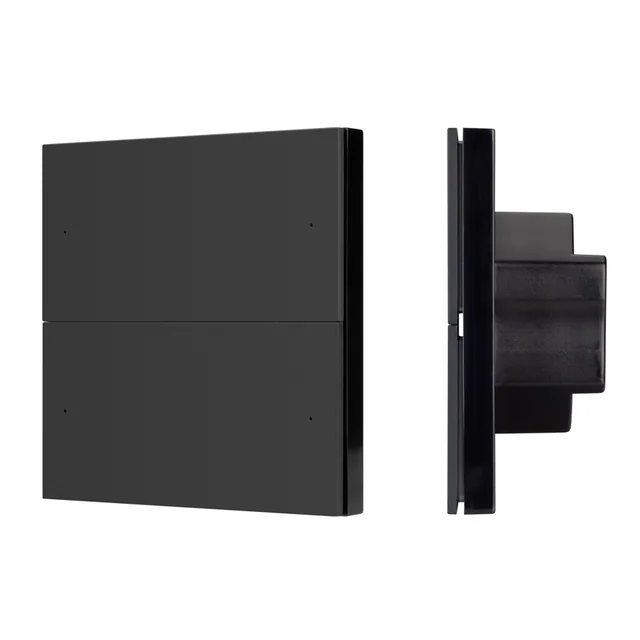 INTELLIGENT ARLIGHT Кнопочная панель SMART DALI-301-22-4K-D2-IN Black (BUS, Frameless) (IARL, IP20 Пластик, 5 лет), артикул 060976