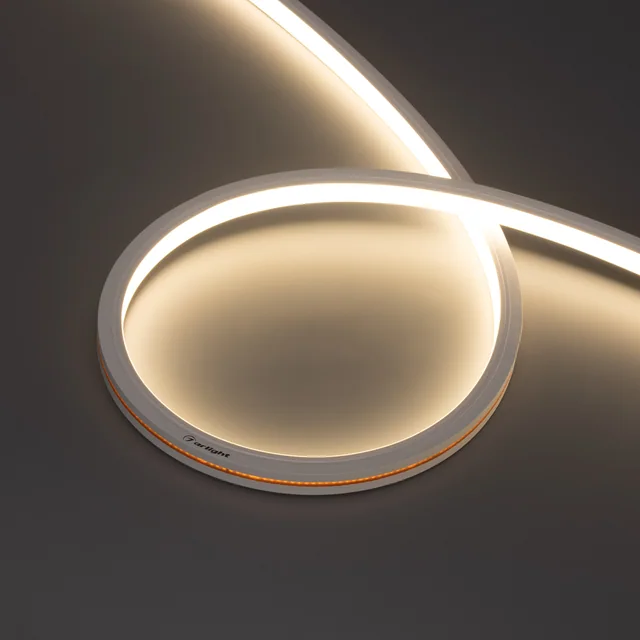 Лента герметичная MOONLIGHT-PRO-TOP-X320-13x12mm 48V Day4000 (9.6 W/m, IP67, 30m, wire x2) (Arlight, Вывод боковой, 7 лет), артикул 061054