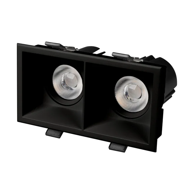 Светильник MS-FLOW-BUILT-S157x85-2x6W Day4000 (BK, 55 deg, 230V) (Arlight, IP20 Металл, 5 лет), артикул 061263