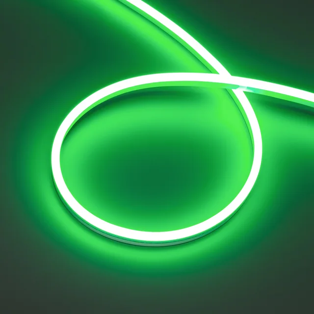 Лента герметичная HALO-SIDE-A168-6x13mm 24V Green (10 W/m, IP67, 2835, 5m) (Arlight, Силикон), артикул 061566