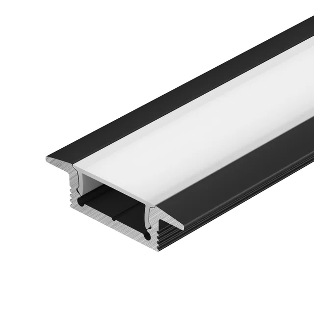 Профиль SL-SLIM-H7-F25-2000 BLACK (Arlight, Алюминий), артикул 061615