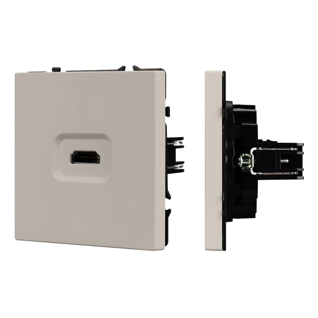 Механизм HDMI розетки SCT-NOBE-MHD1-SFPL-CA (Arlight, Кашемир), артикул 061842