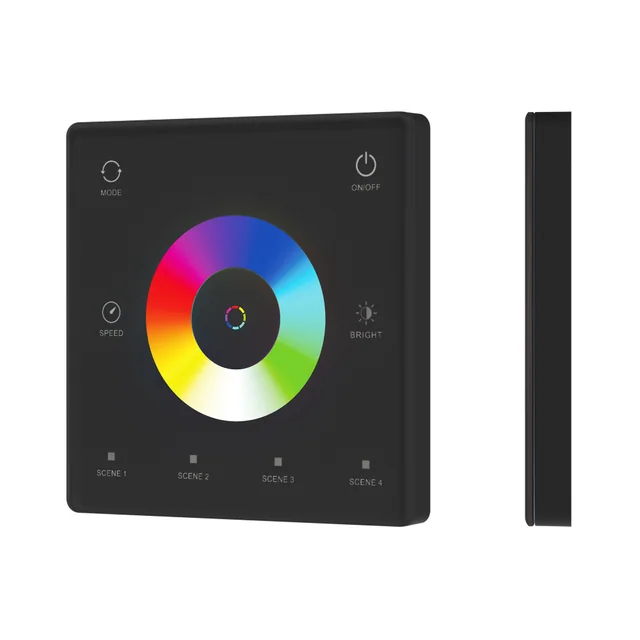 INTELLIGENT ARLIGHT Сенсорная панель SMART-SPI-801-11-4SC-RGBW-SUF Black (3V, 2.4G) (IARL, IP20 Пластик, 5 лет), артикул 061880