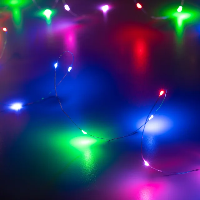 Светодиодная гирлянда ARD-DEW-HOME-10000-CLEAR-100LED-LIVE RGB (5V, USB, ПДУ) (Ardecoled, IP20), артикул 062567