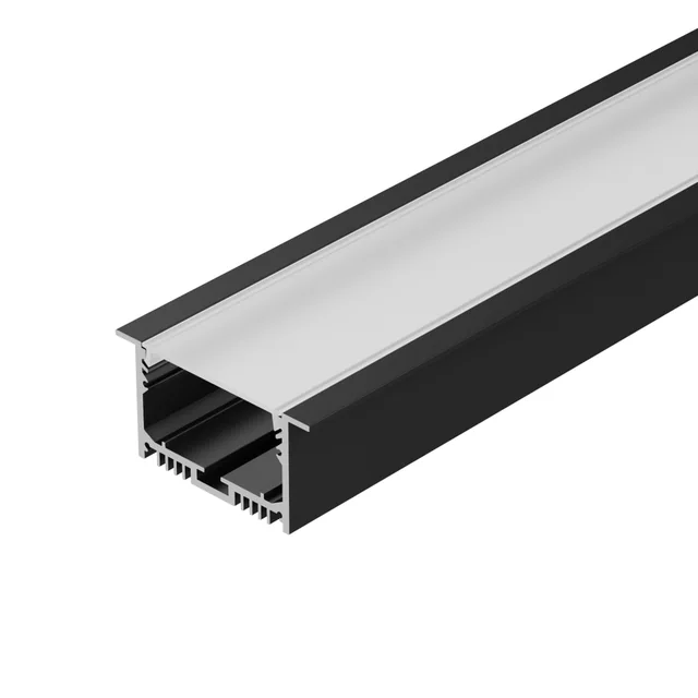 Профиль SL-LINIA62-F-2000 BLACK (BY) (Arlight, Алюминий), артикул 062590