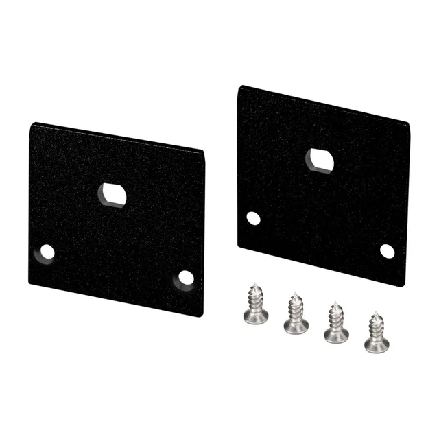 Заглушка LINE-3535-TRAY BLACK с отверстием (Arlight, Алюминий), артикул 062738