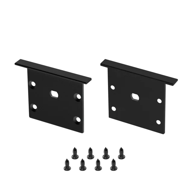 Заглушка LINIA45-F-TRAY BLACK с отверстием (Arlight, Алюминий), артикул 062739