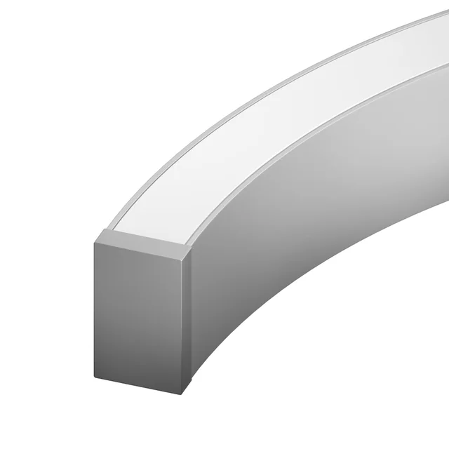 Профиль LINE-3560-BENT-SIDE-2000 ANOD (Arlight, Алюминий), артикул 062978